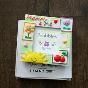 Mommy & Me frame handpainted